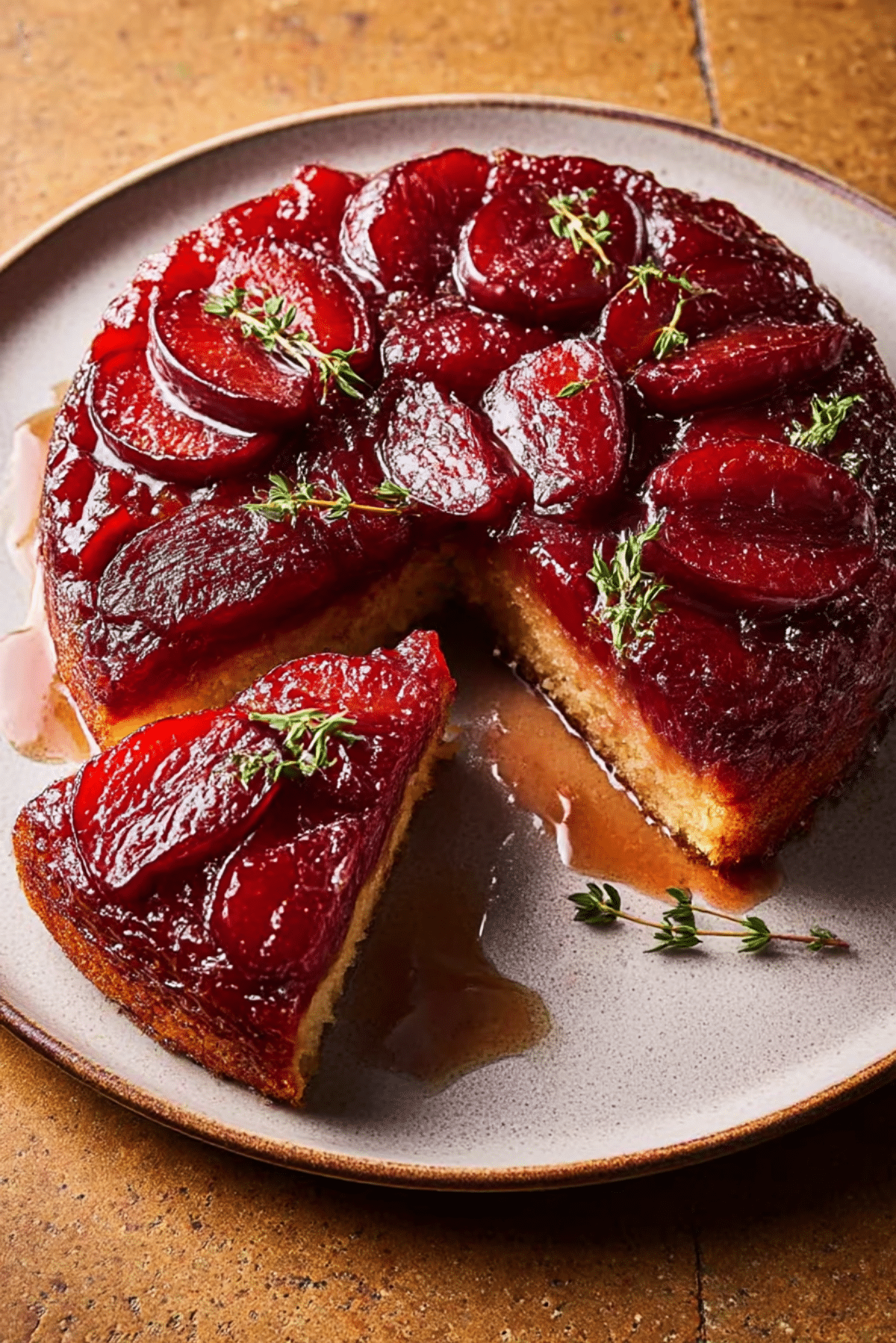 Flip for Flavor: The Impressive Plum Upside-Down Cake with Caramelized Topping